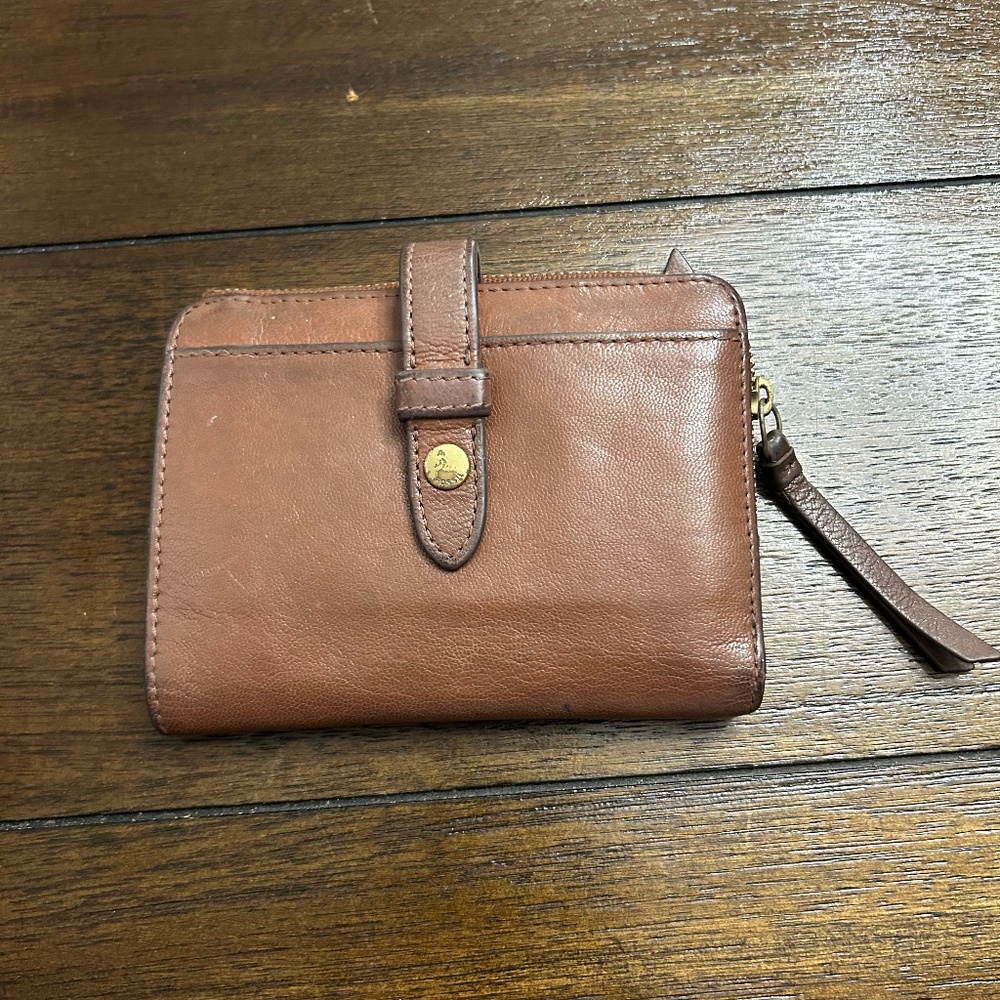 FOSSIL WOMEN'S WALLET BROWN GOOD CONDITION